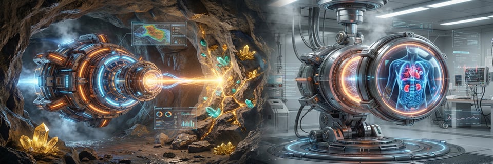 Two quantum sensing devices, one in a cave and one in a lab